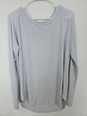 Bench Gray Long Sleeve Top | Light Grey Lightweight Pullover Crewneck | XL🔥